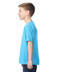 Gildan 5000B Youth Heavy Cotton T-Shirt - Sky - model side
