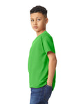 Gildan 5000B Youth Heavy Cotton T-Shirt - Electric Green - model side