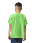 Gildan 5000B Youth Heavy Cotton T-Shirt - Neon Green - model back