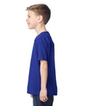 Gildan 5000B Youth Heavy Cotton T-Shirt - Cobalt - model side