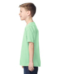 Gildan 5000B Youth Heavy Cotton T-Shirt - Mint Green - model side