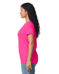 Gildan 5000L Women's Heavy Cotton T-Shirt - Heliconia - model side