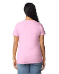 Gildan 5000L Women's Heavy Cotton T-Shirt - Light Pink - model back
