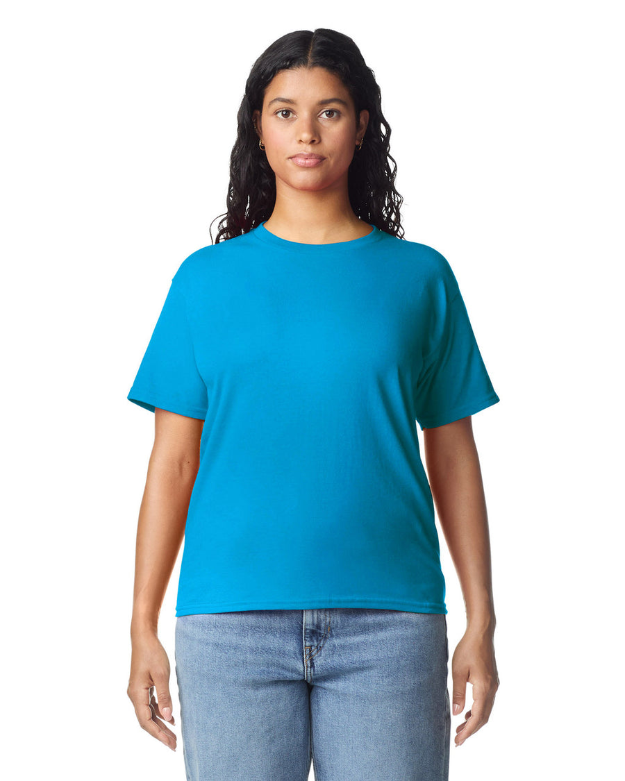 Gildan 5000L Women's Heavy Cotton T-Shirt - Sapphire - model front