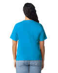 Gildan 5000L Women's Heavy Cotton T-Shirt - Sapphire - model back
