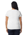 Gildan 5000L Women's Heavy Cotton T-Shirt - White - model back