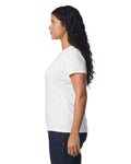 Gildan 5000L Women's Heavy Cotton T-Shirt - White - model side