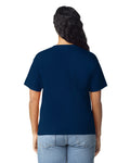 Gildan 5000L Women's Heavy Cotton T-Shirt - Navy - model back
