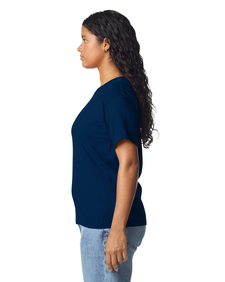 Gildan 5000L Women's Heavy Cotton T-Shirt - Navy - model side