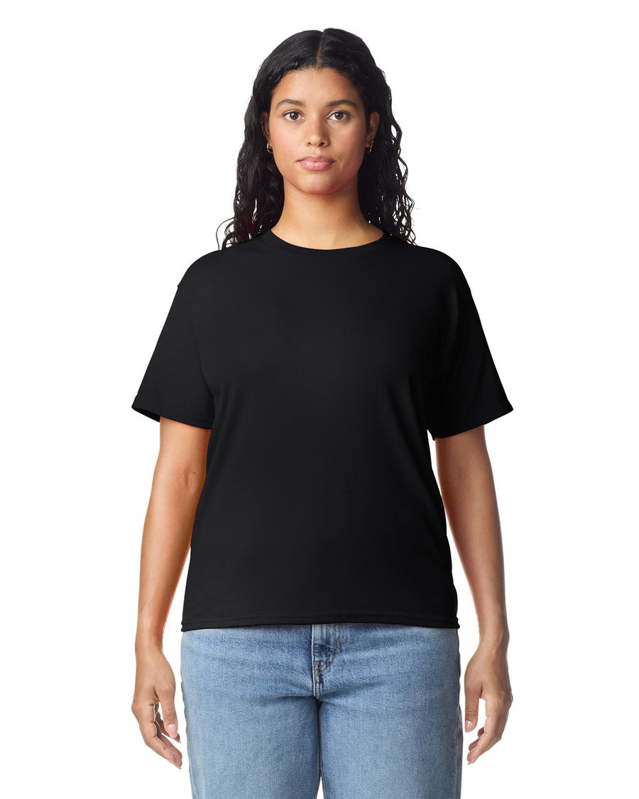 Gildan 5000L Women's Heavy Cotton T-Shirt - Black - model front