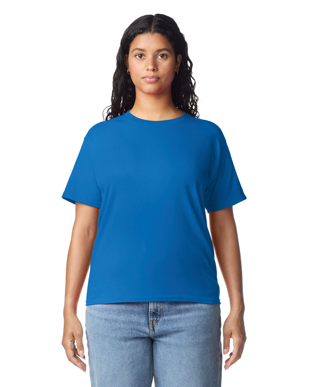 Gildan 5000L Women's Heavy Cotton T-Shirt - Royal - model front