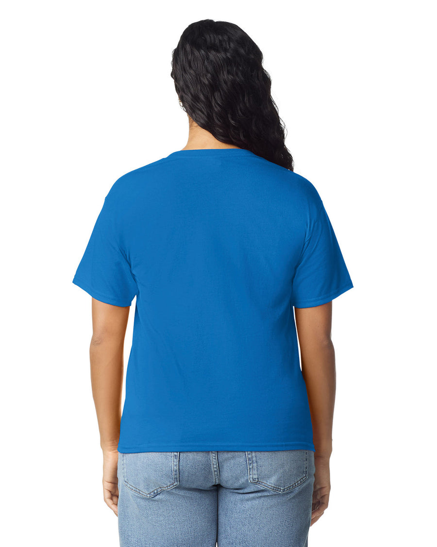 Gildan 5000L Women's Heavy Cotton T-Shirt - Royal - model back