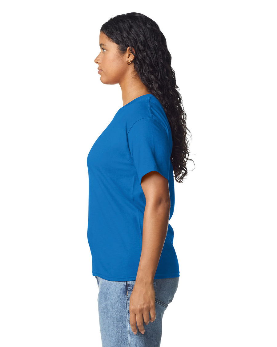 Gildan 5000L Women's Heavy Cotton T-Shirt - Royal - model side
