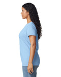 Gildan 5000L Women's Heavy Cotton T-Shirt - Light Blue - model side