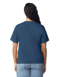Gildan 5000L Women's Heavy Cotton T-Shirt - Blue Dusk - model back