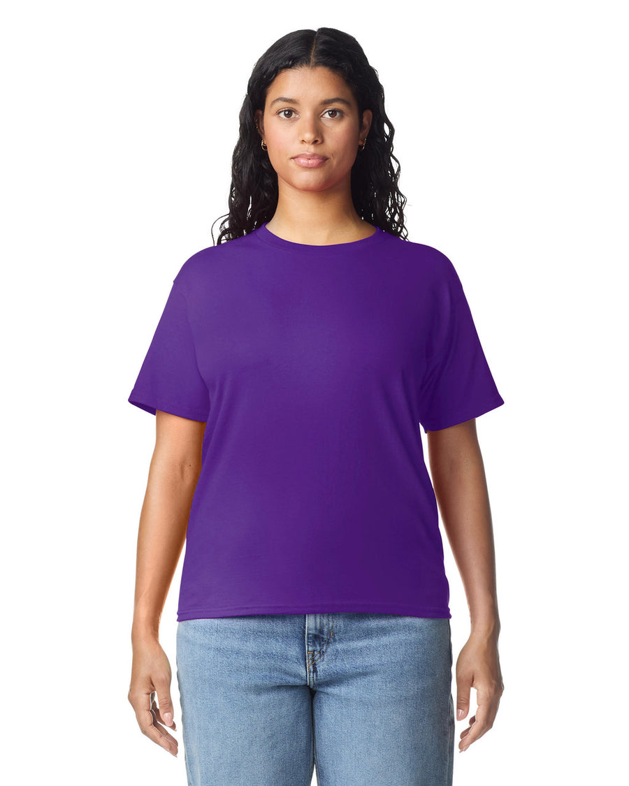 Gildan 5000L Women's Heavy Cotton T-Shirt - Purple - model front