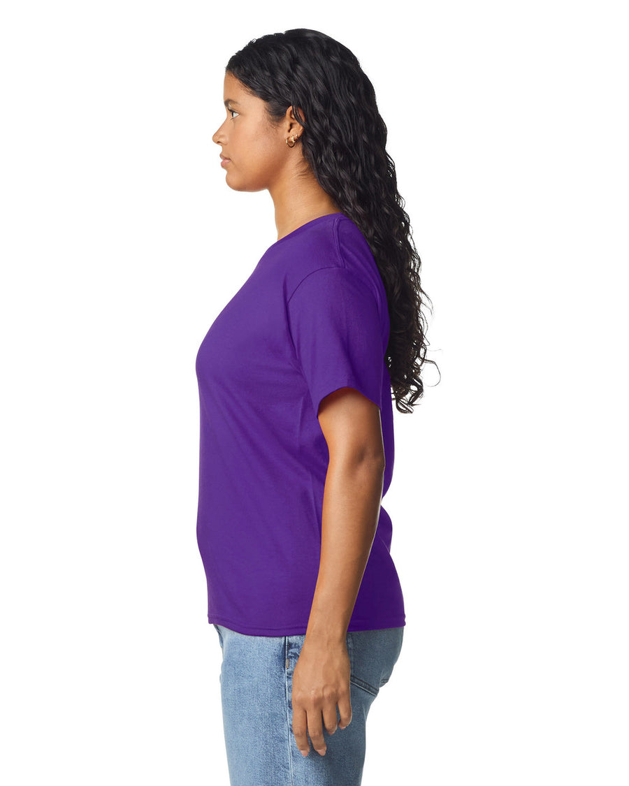 Gildan 5000L Women's Heavy Cotton T-Shirt - Purple - model side
