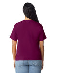 Gildan 5000L Women's Heavy Cotton T-Shirt - Maroon - model back