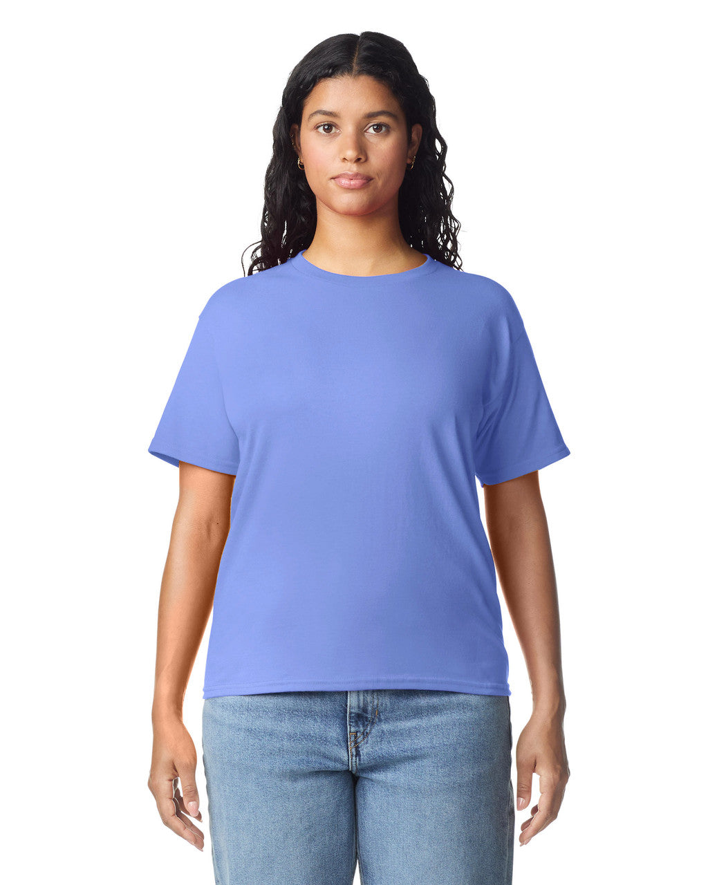 Gildan 5000L Women's Heavy Cotton T-Shirt - Violet - model front