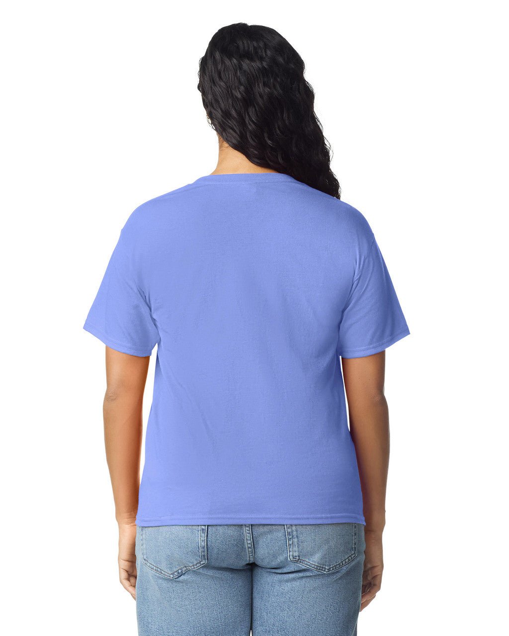 Gildan 5000L Women's Heavy Cotton T-Shirt - Violet - model back