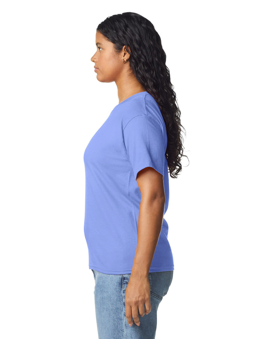 Gildan 5000L Women's Heavy Cotton T-Shirt - Violet - model side