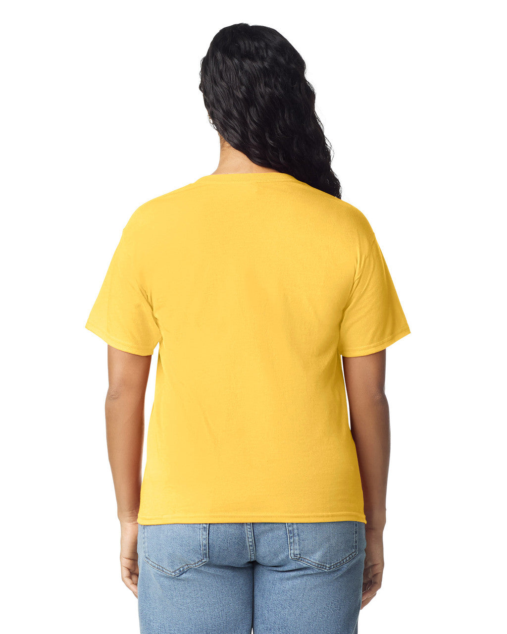 Gildan 5000L Women's Heavy Cotton T-Shirt - Daisy - model back