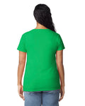 Gildan 5000L Women's Heavy Cotton T-Shirt - Irish Green - model back