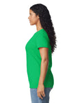 Gildan 5000L Women's Heavy Cotton T-Shirt - Irish Green - model side
