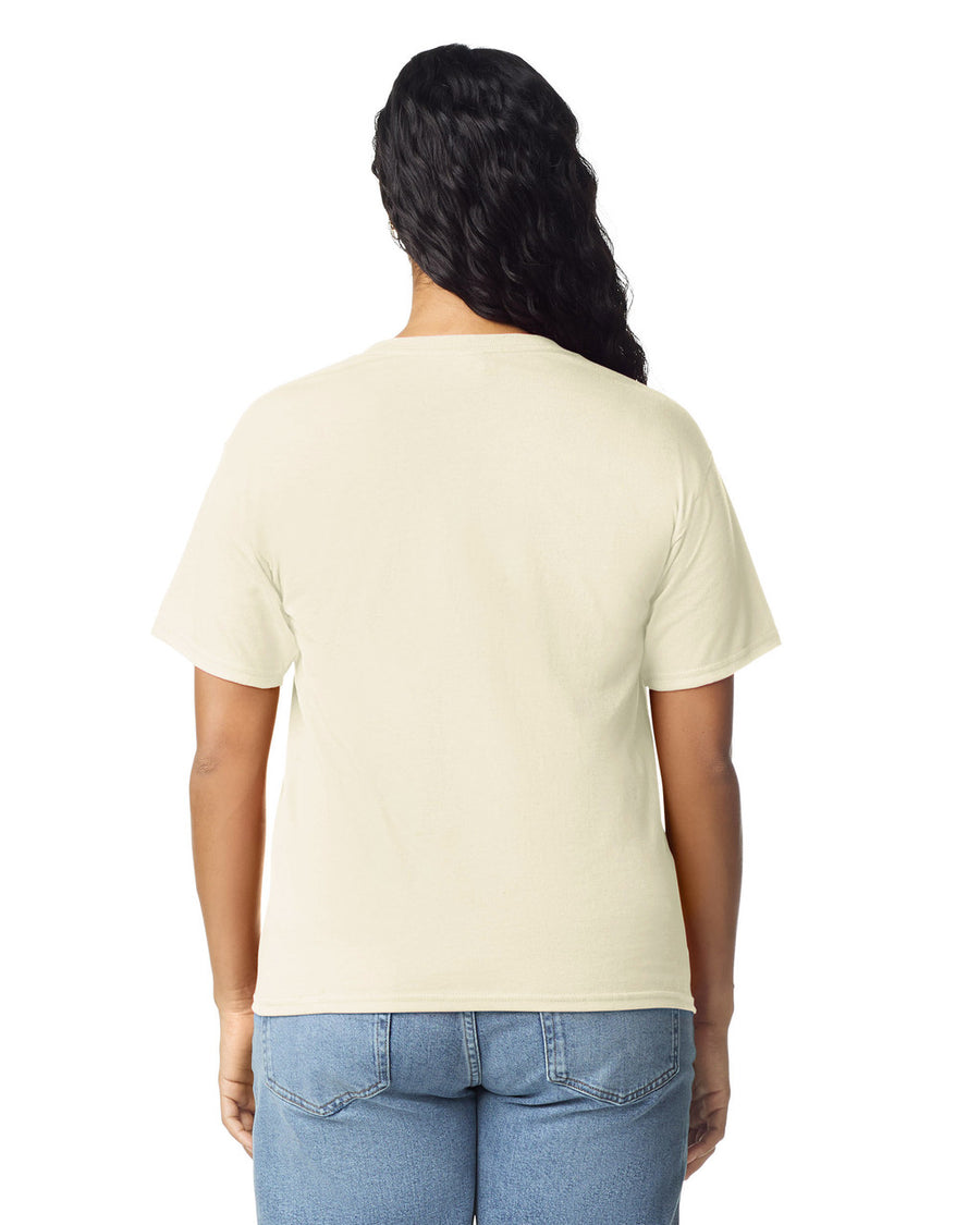 Gildan 5000L Women's Heavy Cotton T-Shirt - Off White - model back
