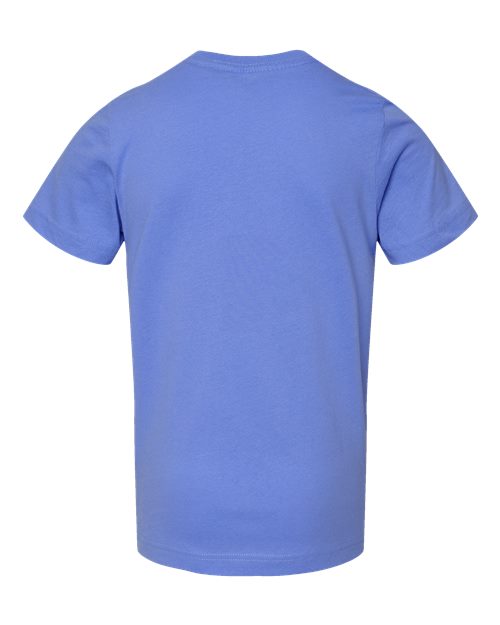 LAT 6101 Youth Fine Jersey Tee - Carolina Blue - back