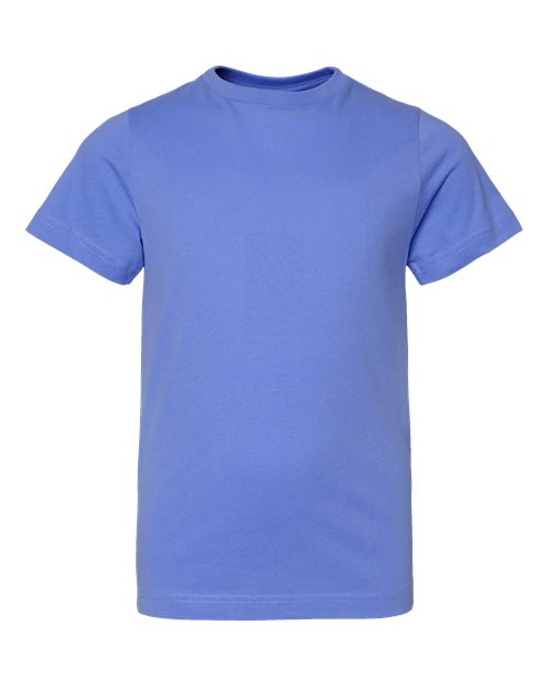 LAT 6101 Youth Fine Jersey Tee - Carolina Blue - front