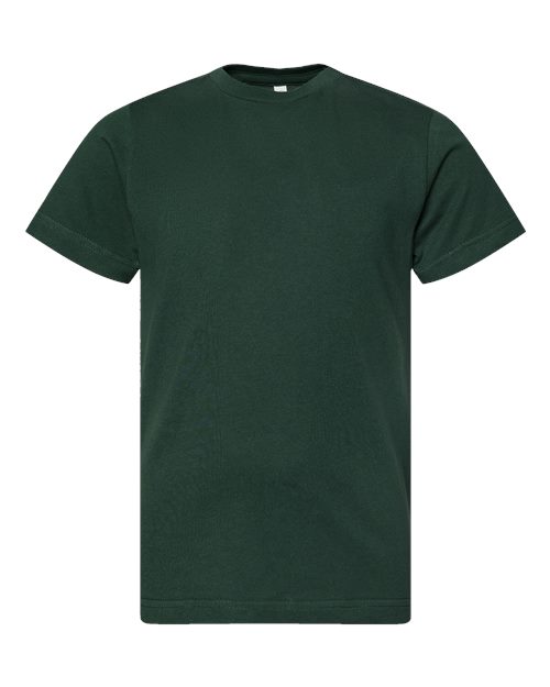 LAT 6101 Youth Fine Jersey Tee - Forest - front