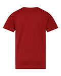 LAT 6101 Youth Fine Jersey Tee - Garnet - back
