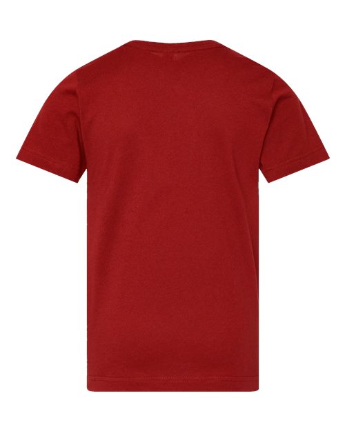LAT 6101 Youth Fine Jersey Tee - Garnet - back