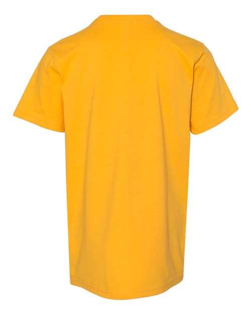 LAT 6101 Youth Fine Jersey Tee - Gold - back
