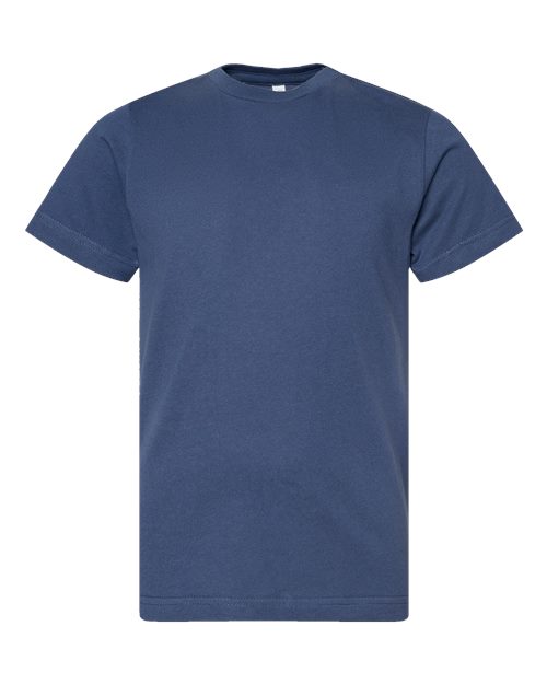 LAT 6101 Youth Fine Jersey Tee - Indigo - front
