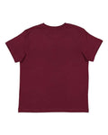 LAT 6101 Youth Fine Jersey Tee - Maroon - back