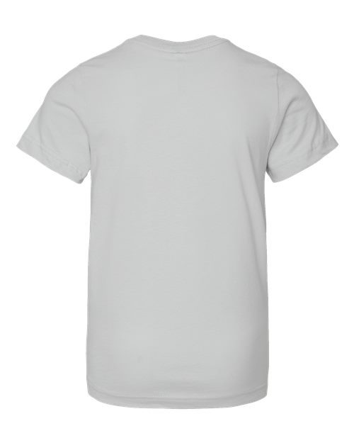 LAT 6101 Youth Fine Jersey Tee - Silver - back