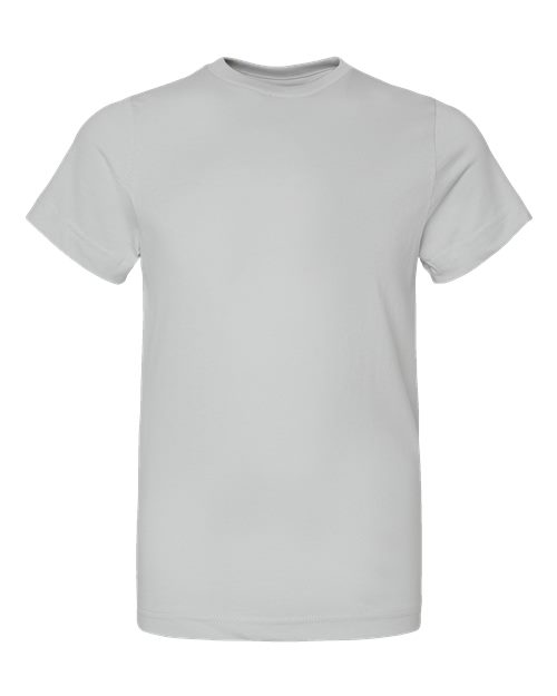 LAT 6101 Youth Fine Jersey Tee - Silver - front