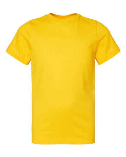 LAT 6101 Youth Fine Jersey Tee - Yellow - front