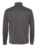 Badger 4102 Men's B-Core Quarter-Zip Pullover - Graphite/ Black - back