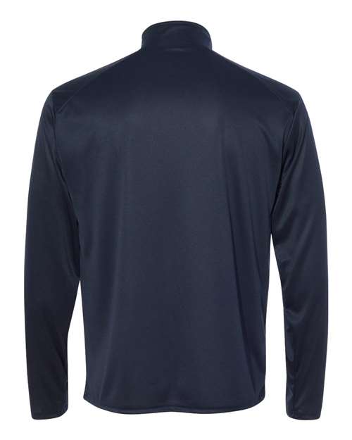 Badger 4102 Men's B-Core Quarter-Zip Pullover - Navy/ Graphite - back