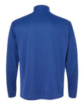 Badger 4102 Men's B-Core Quarter-Zip Pullover - Royal/ Graphite - back