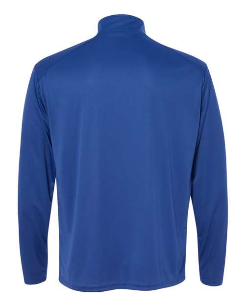 Badger 4102 Men's B-Core Quarter-Zip Pullover - Royal/ Graphite - back