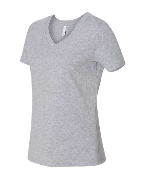 BELLA + CANVAS 6405CVC Women's Relaxed Heather CVC V-Neck Tee - Athletic Heather - side