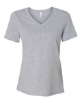 BELLA + CANVAS 6405CVC Women's Relaxed Heather CVC V-Neck Tee - Athletic Heather - front