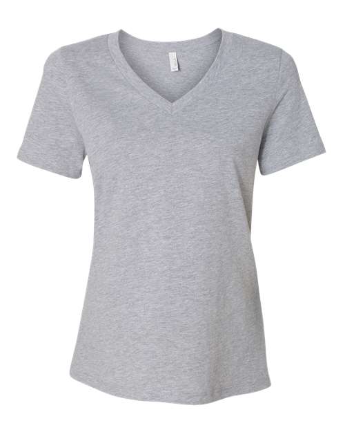 BELLA + CANVAS 6405CVC Women's Relaxed Heather CVC V-Neck Tee - Athletic Heather - front
