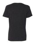 BELLA + CANVAS 6405CVC Women's Relaxed Heather CVC V-Neck Tee - Black Heather - back