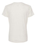 BELLA + CANVAS 6415 Women's Relaxed Triblend V-Neck Tee - Oatmeal Triblend - back