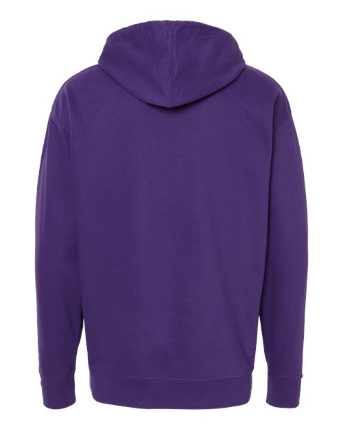Independent Trading Co. SS4500 Midweight Hooded Sweatshirt - Purple - back